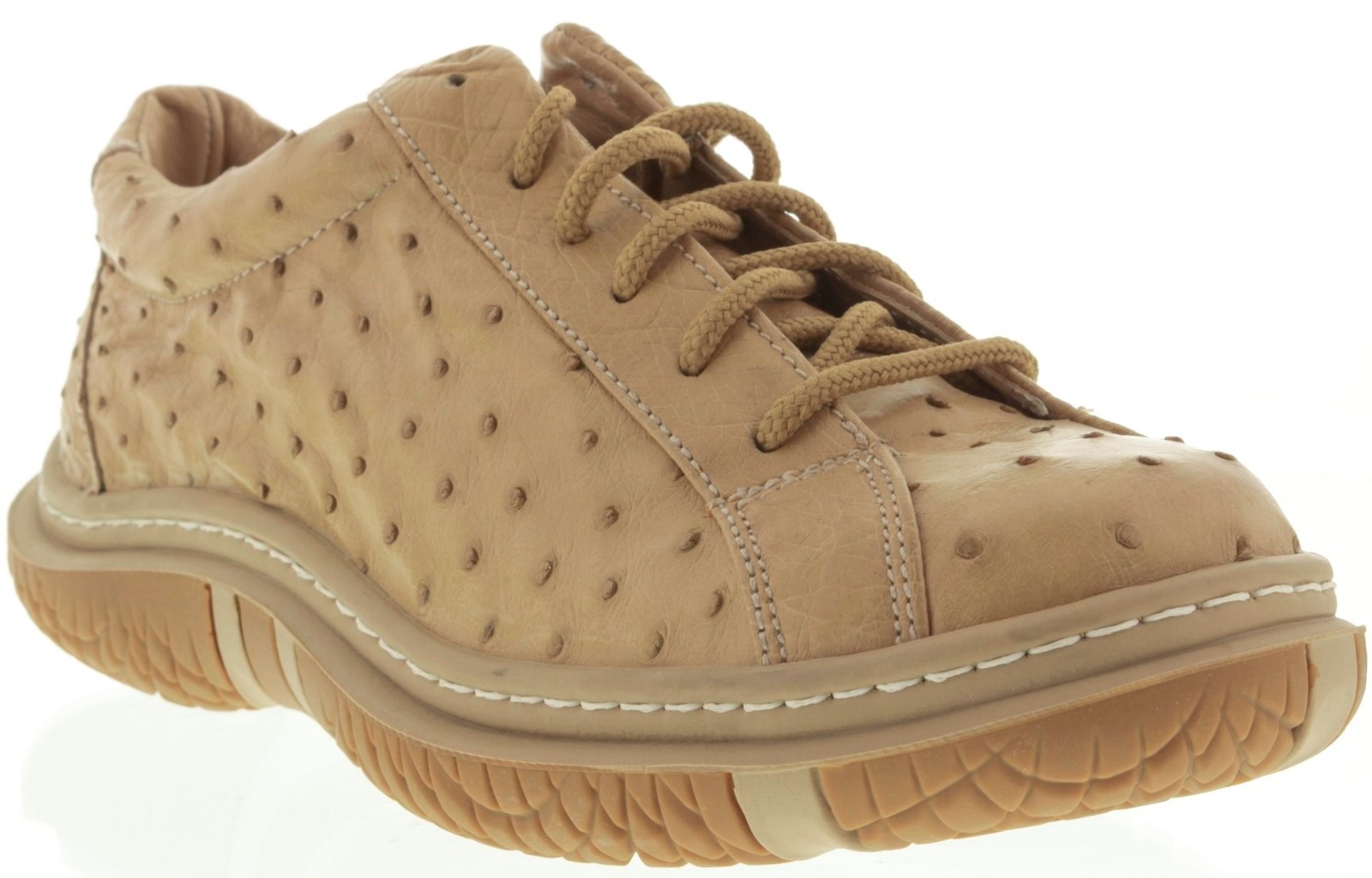 Mens Sand Shoes Genuine Ostrich Quill Skin Leather Rodeo Fashion Casual Size 7