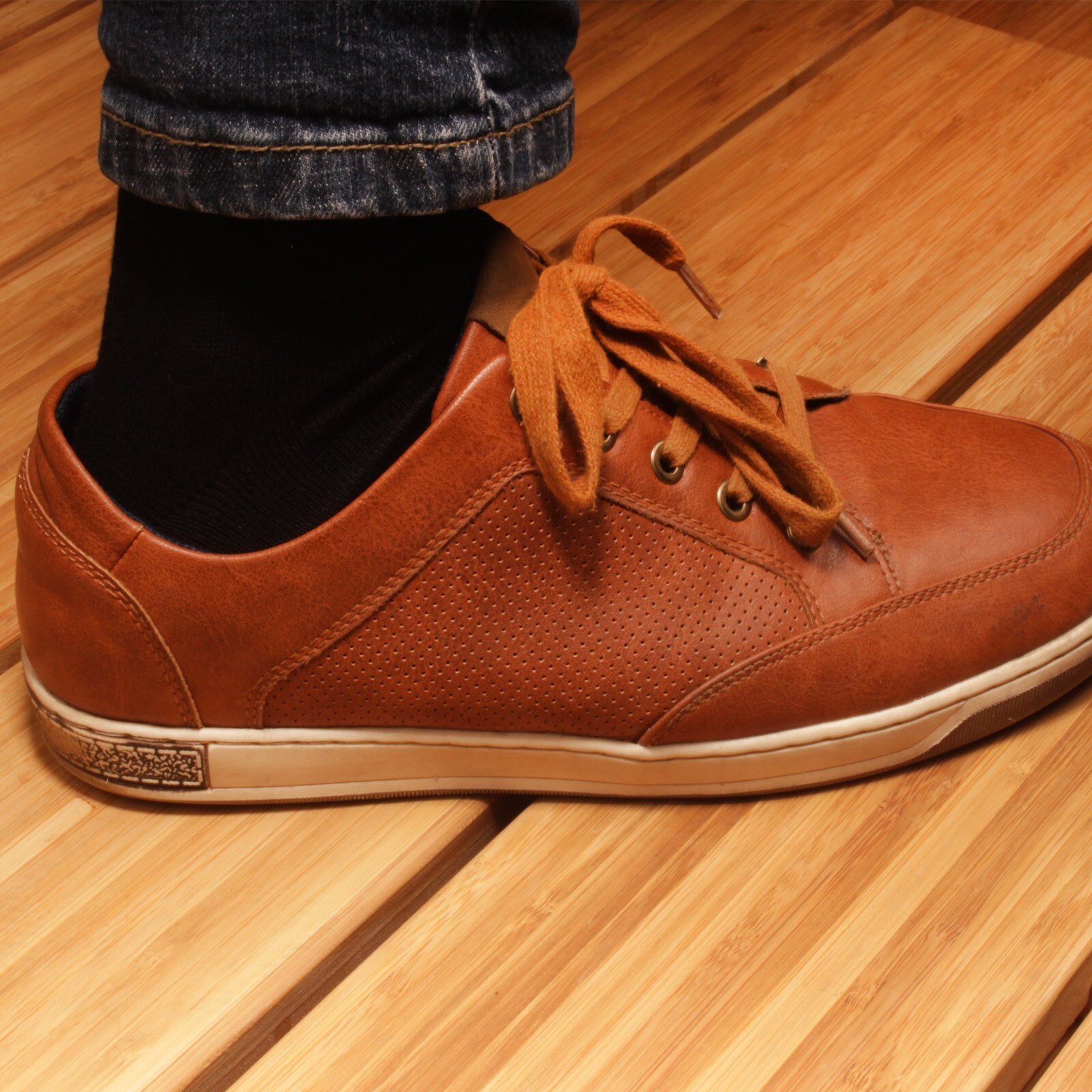 Brown, Black, Taupe and Gray Men’s Rayon from Bamboo Fiber Mid-Calf Socks
