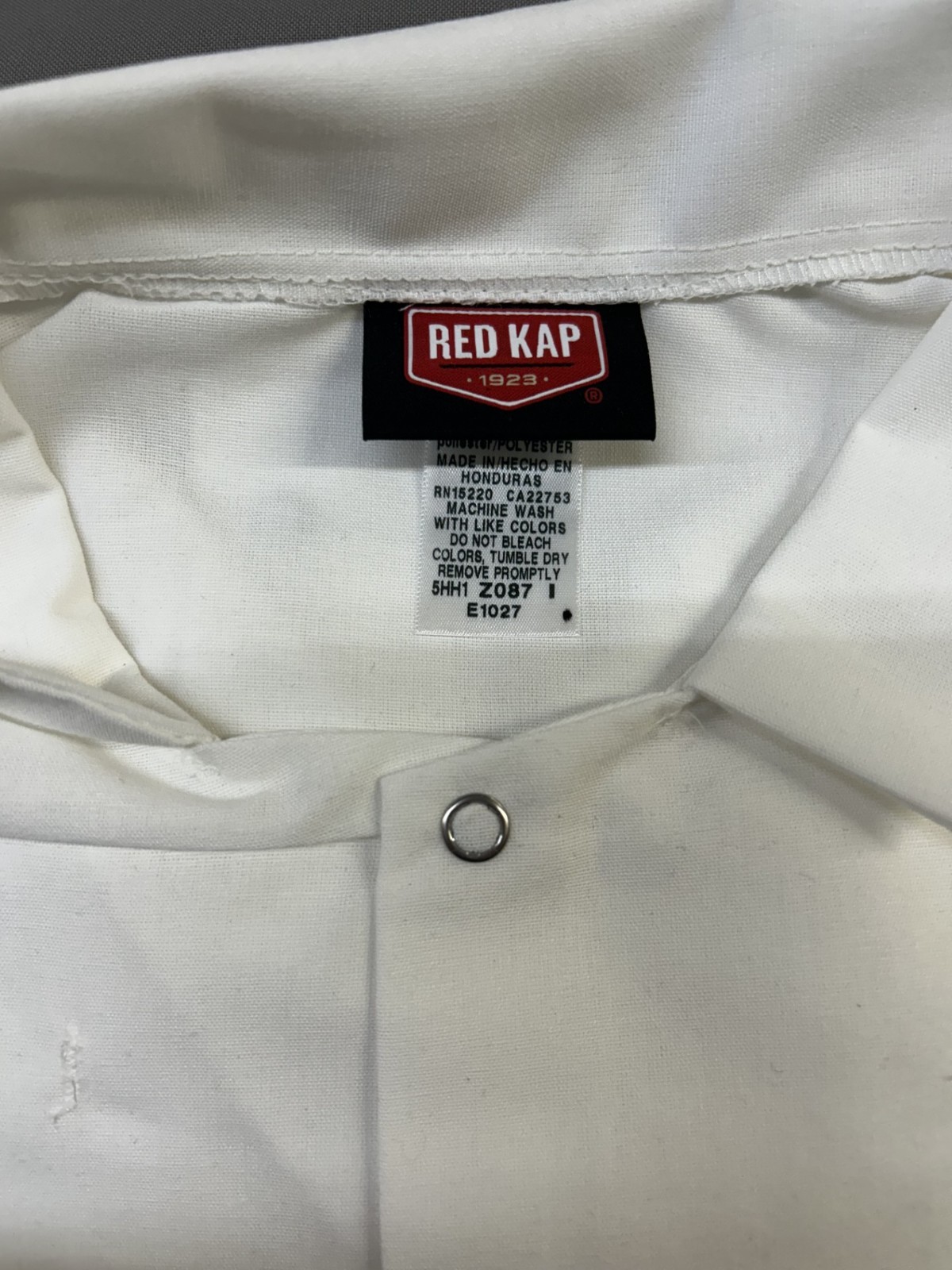 Red Kap KS60 White Butcher Chef Coat
