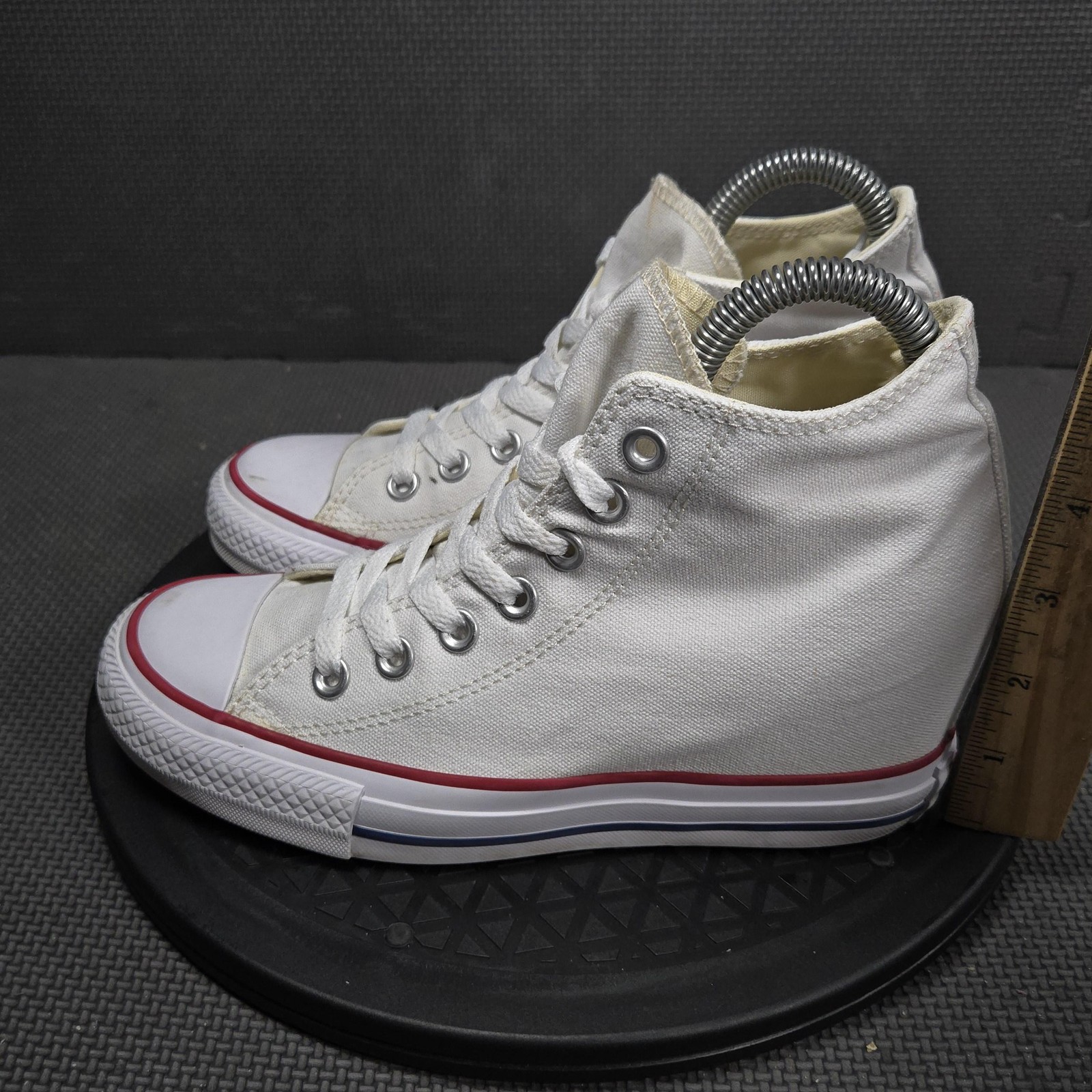 Converse CT Hidden Wedge All Star Shoes Womens Sz 7 White High Top Sneakers