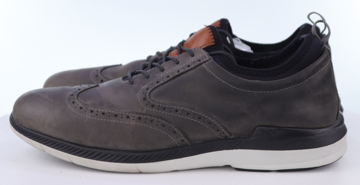 Johnston & Murphy XC4 Men’s Wingtip Oxfords Dress Shoes Size 12 M Leather Gray