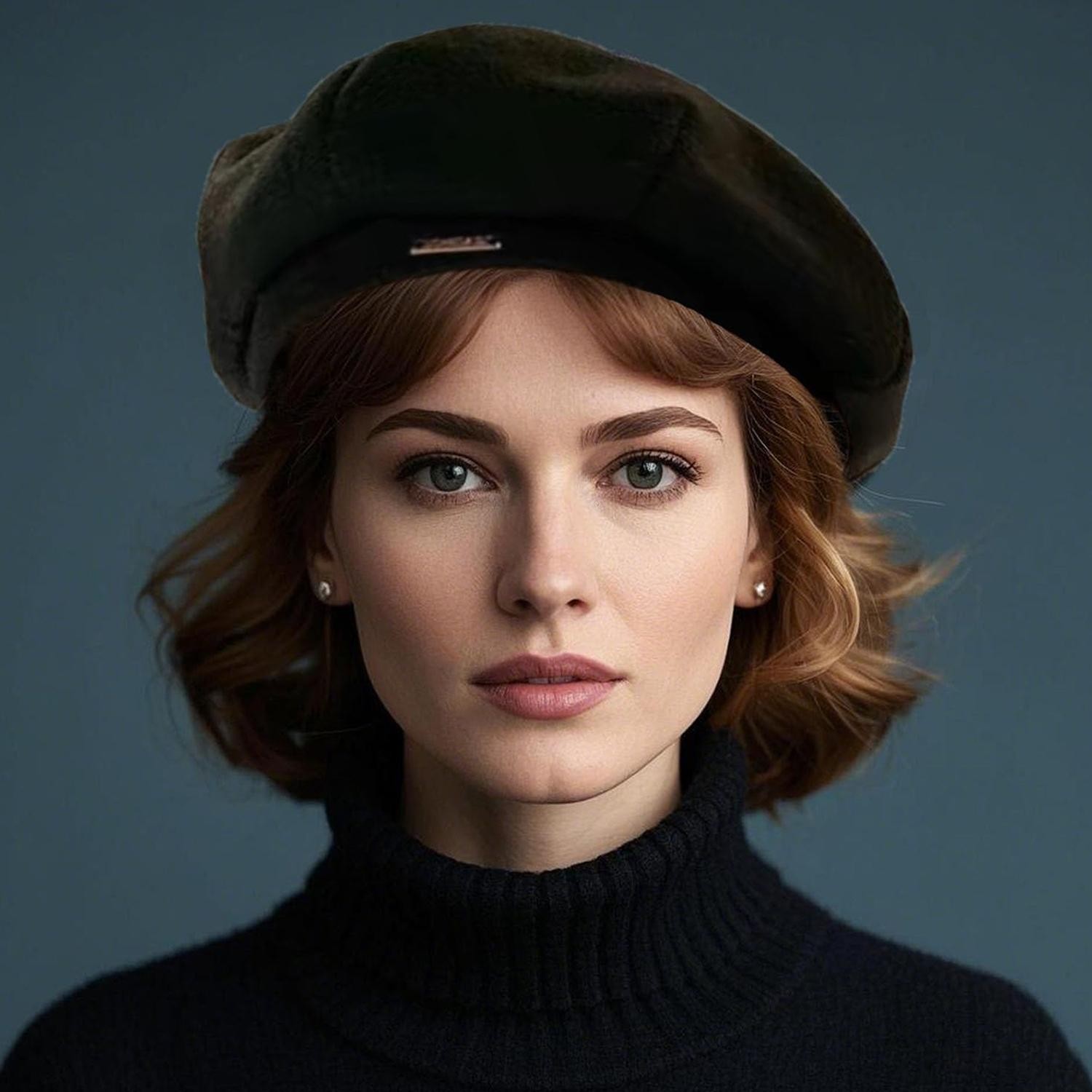 Women’s Beret Hat French Classic Solid Color Winter Warm Fashion Cap Retro Hats