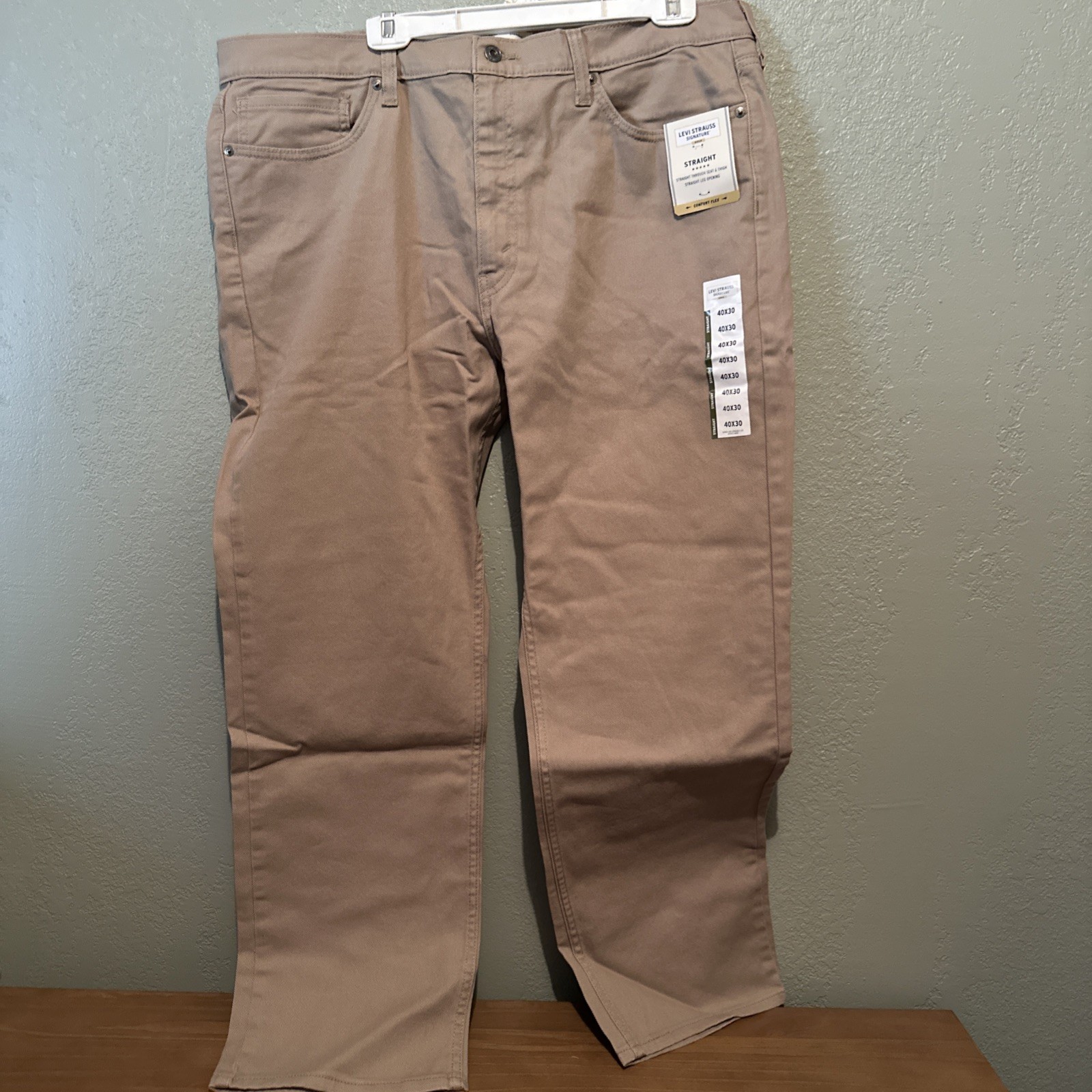 Levi Strauss Signature Gold Jeans 40 X 30 Tan