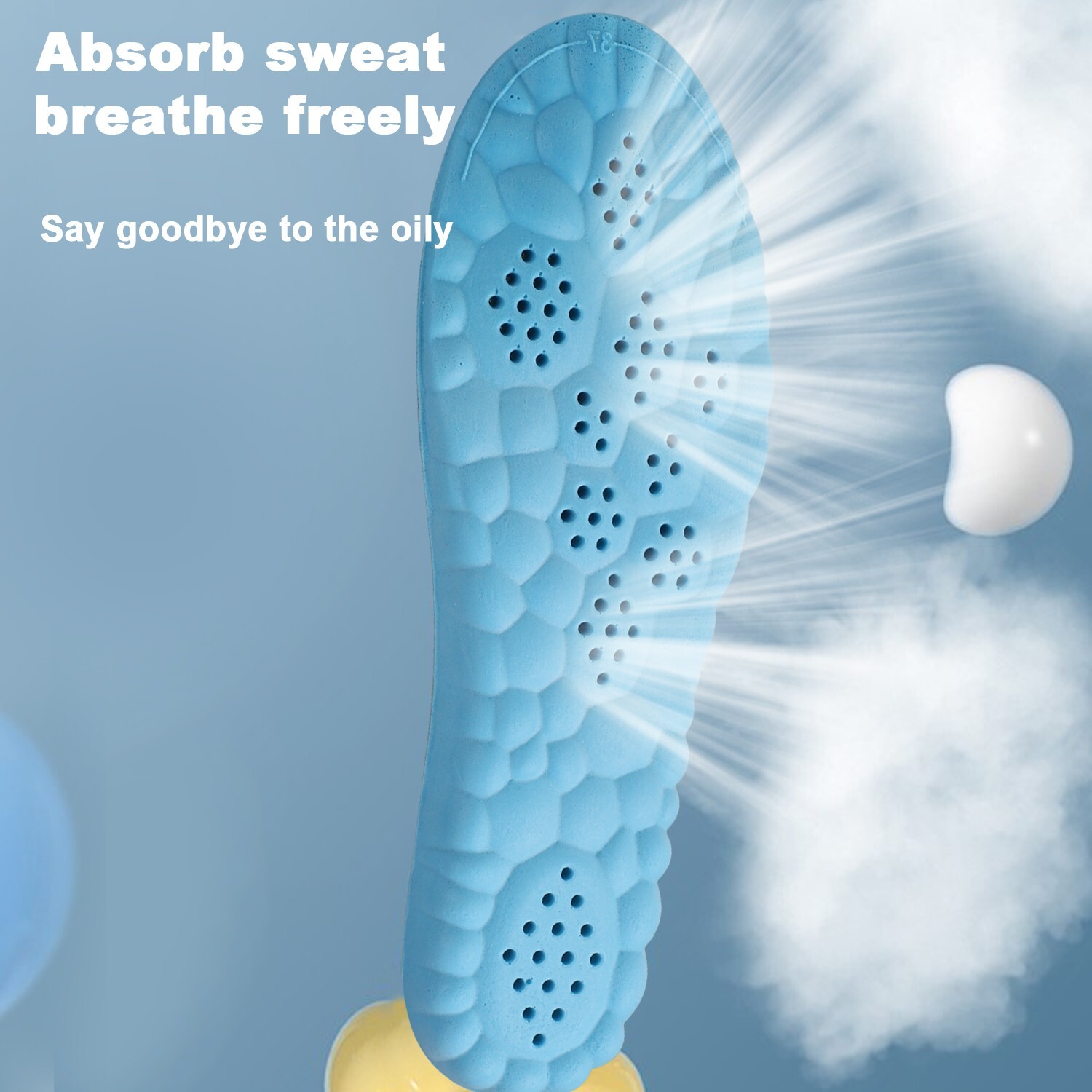 Hiking Insoles with 4D Cloud – Shock Absorption & Breathable | All-Day Comfort U