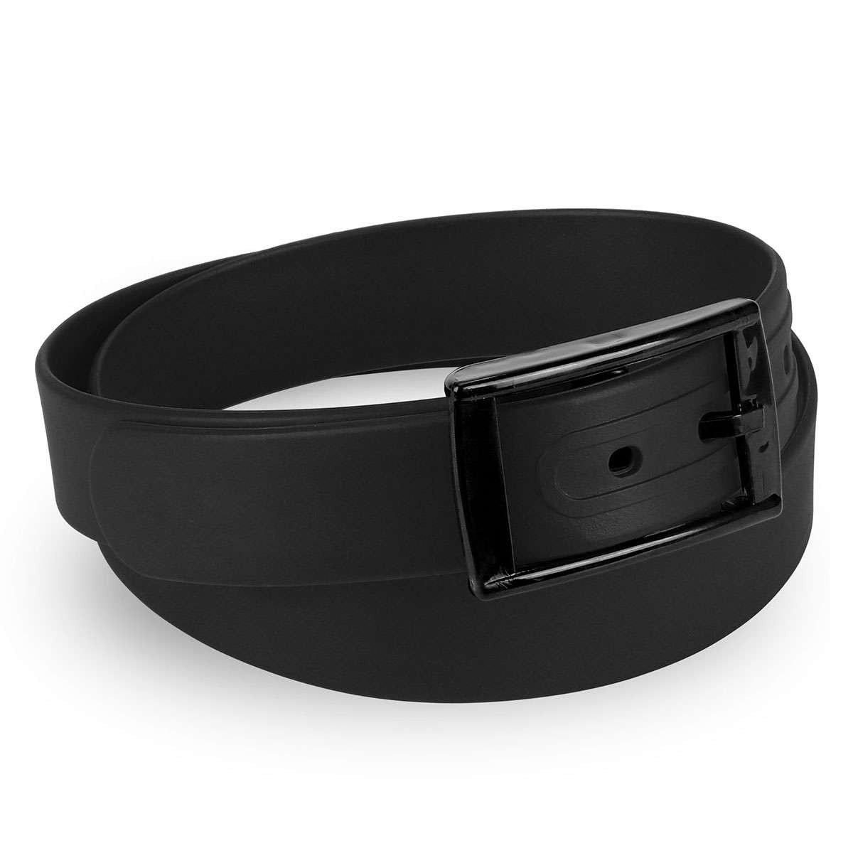 Adjustable Cut to Fit Rubber Plastic Jelly Silicone Casual Belt With Buckle