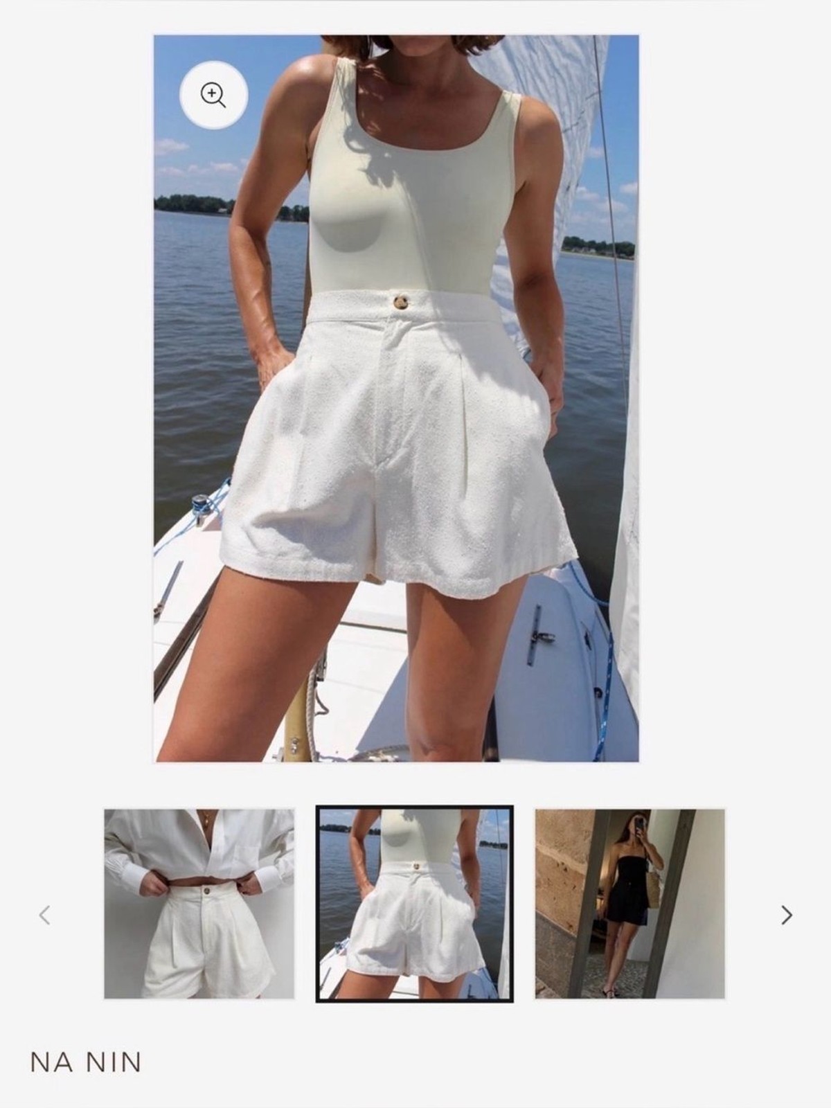 NA NIN Oliver Raw Silk Short Size Small