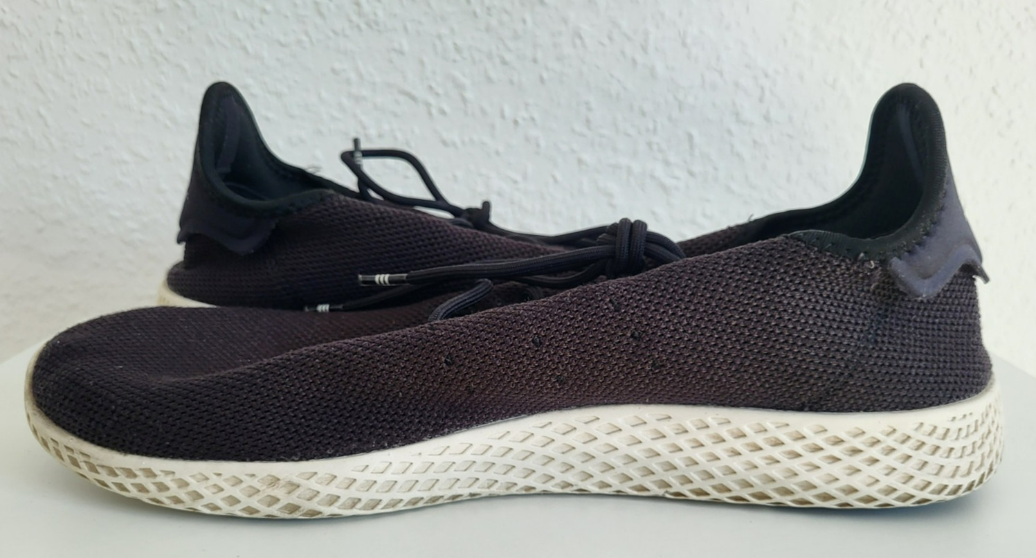 Adidas Pharrell Williams Tennis HU AQ1056 Shoes Sneakers Black Size 47 1/3