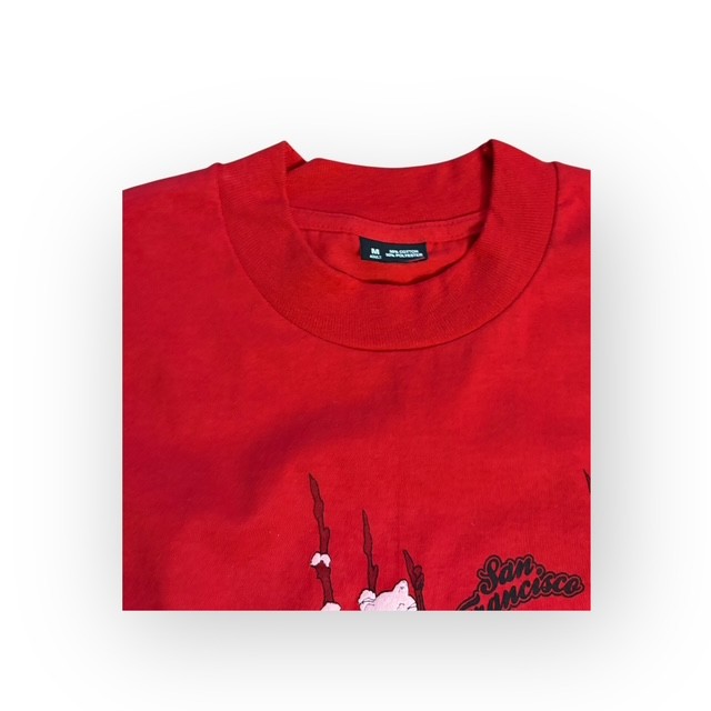 Vintage 1990 San Francisco Pussy Willow Cats Graphic T-Shirt Men’s Medium Red