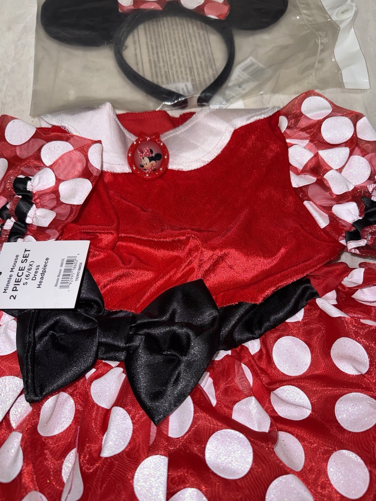 Disney Classics Girls’ Minnie Mouse Costume Dress Sizes S(6/6X)