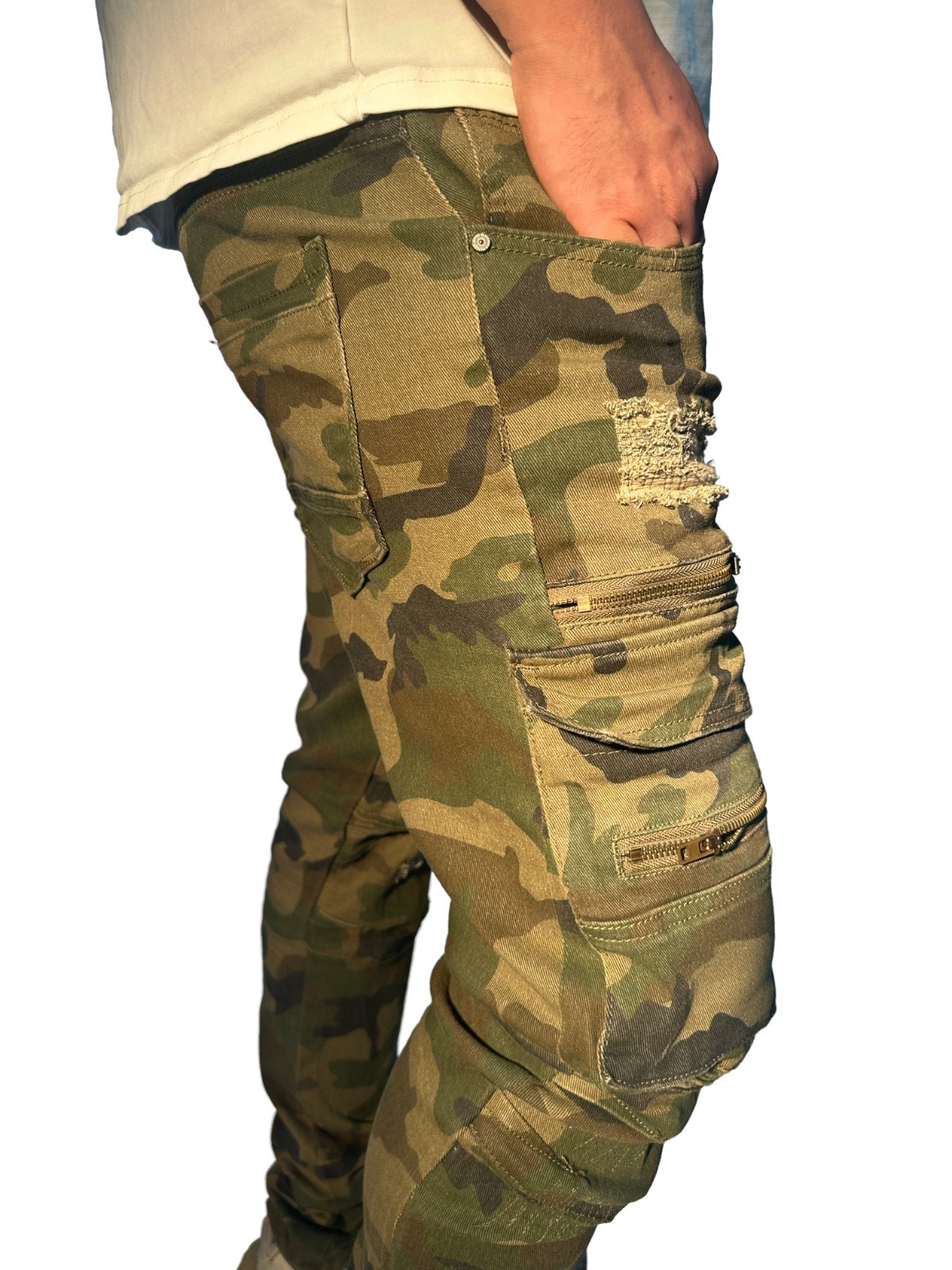Men’s Bleeker Bleeker Straight Fit Jeans Camo Denim (typhoon) Skinny D610