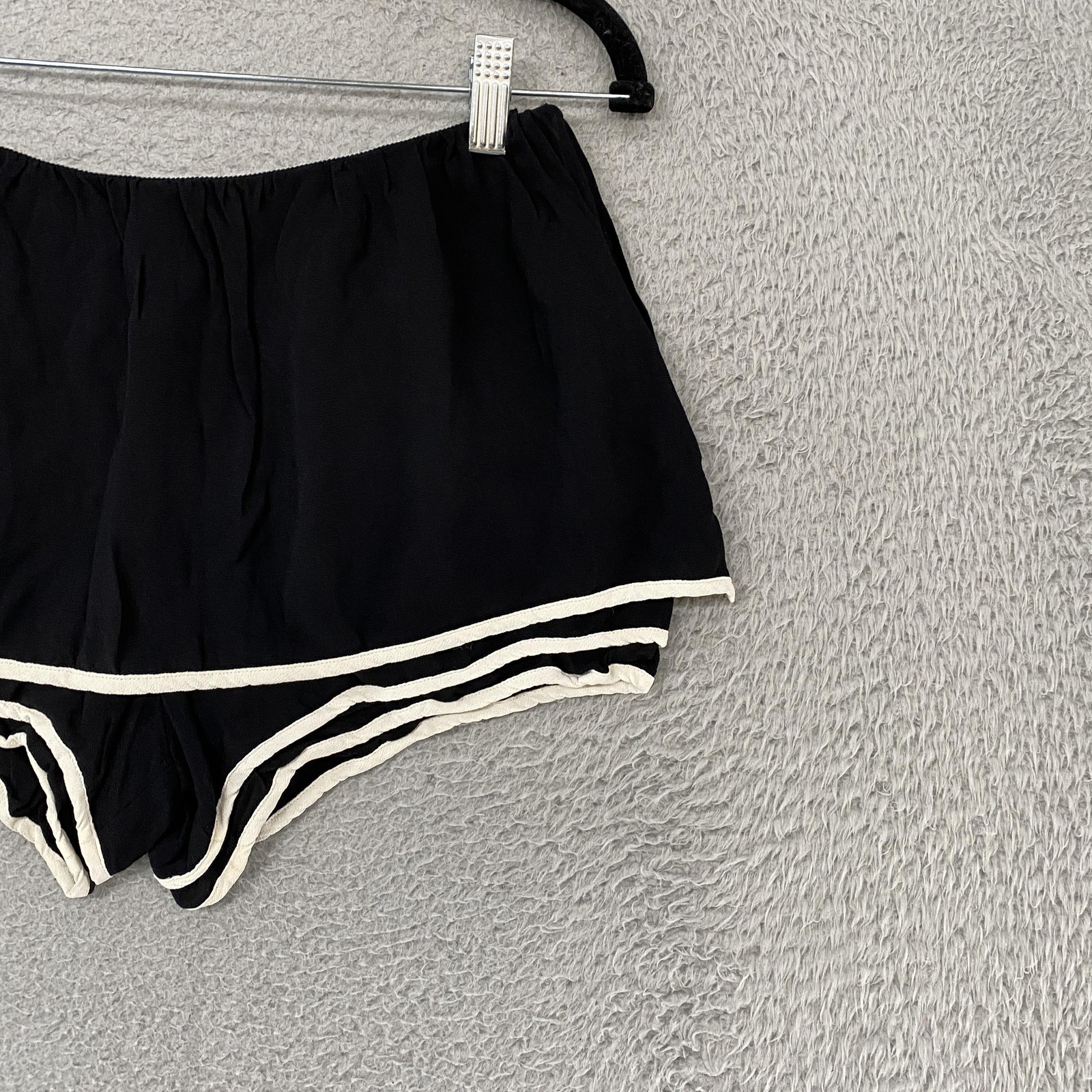 See By Chloe Skort Womens 2 Black Retro Layered Pinup Crepe Designer Summer