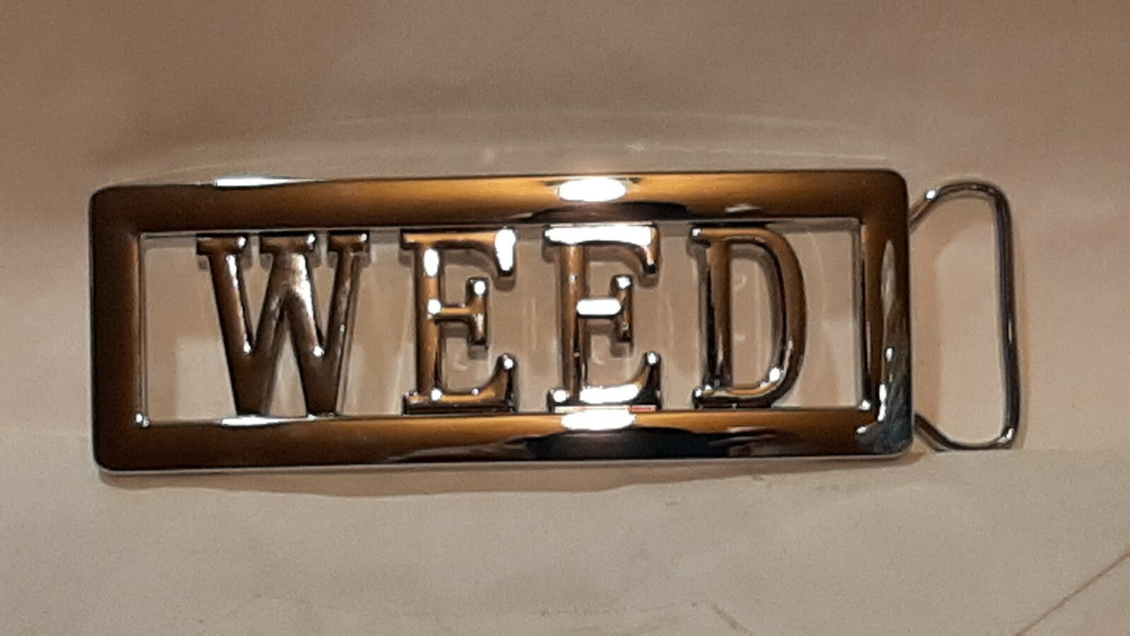WEED Custom Personalized Name Belt Buckle -Put your name or word on Buckle