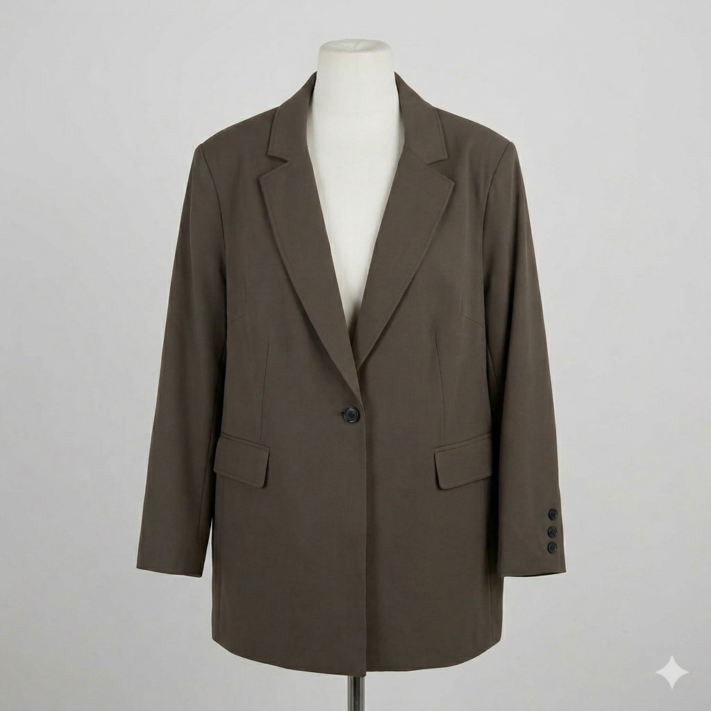 Simply Be Tailored Single-Breasted Blazer Jacket
