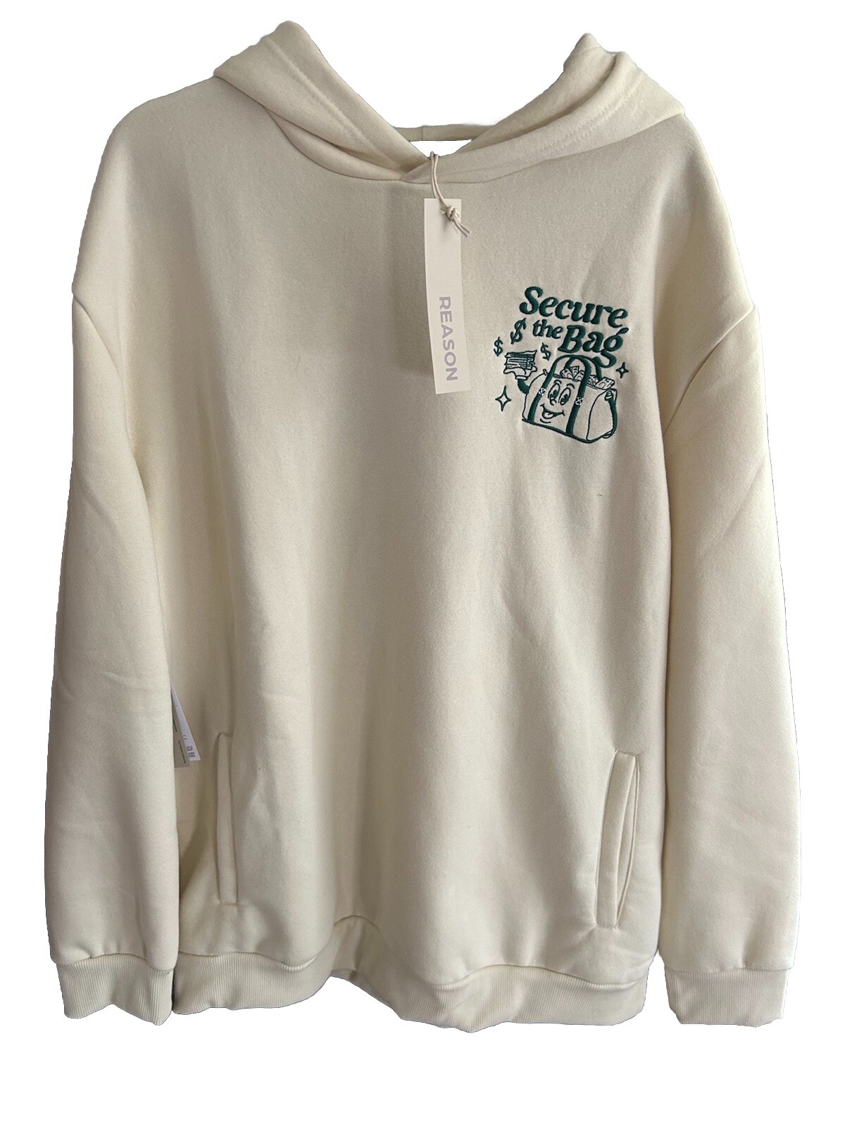 Reason Brand Secure the Bag Stack that Cash XXL White NWT Urban Street Wear