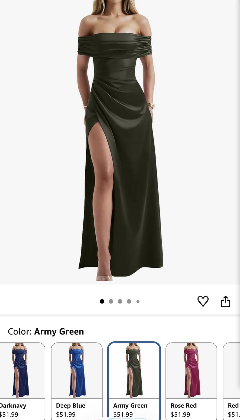 Viral OYS Off Shoulder Formal Dress