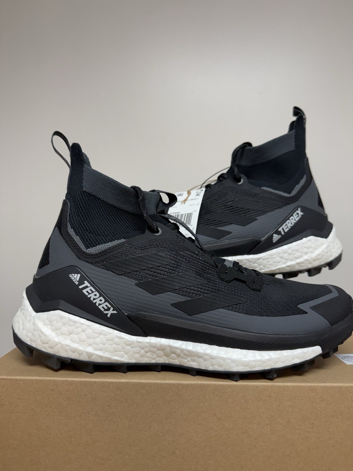 Adidas TERREX Free Hiker 2-GZ0680 Black/White/Grey, Men’s SZ 9.5