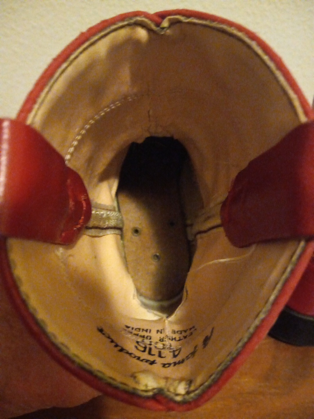 CHILDS A JAMA COWBOY TOMATO SOUP RED BOOTS SIZE 11