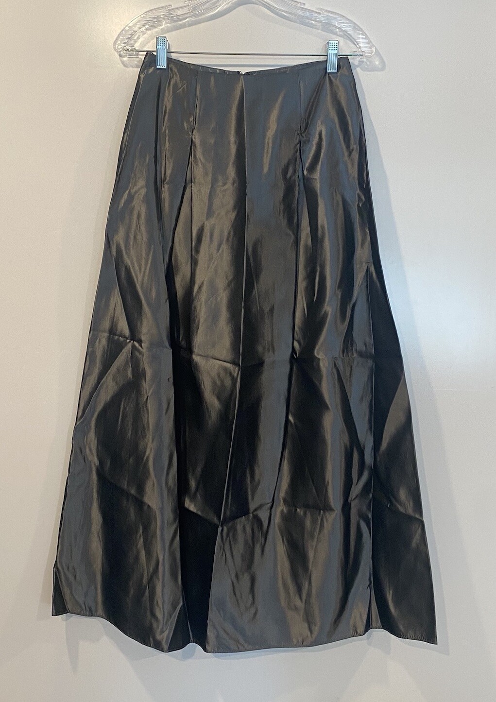 Jessica McClintock Gunne Sax Womens Gray Taffeta Long Skirt Formal Size 5