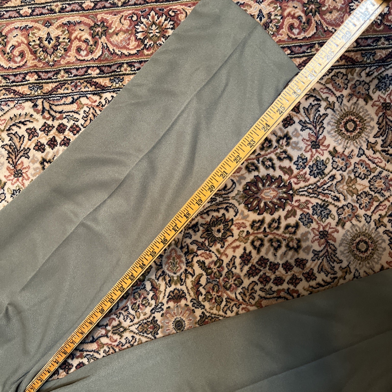 Khaki Pants Size 10 Waist 31; Hip 44;Rise 15; inseam 29.5;Polyester/ Rayon ￼￼ ￼￼