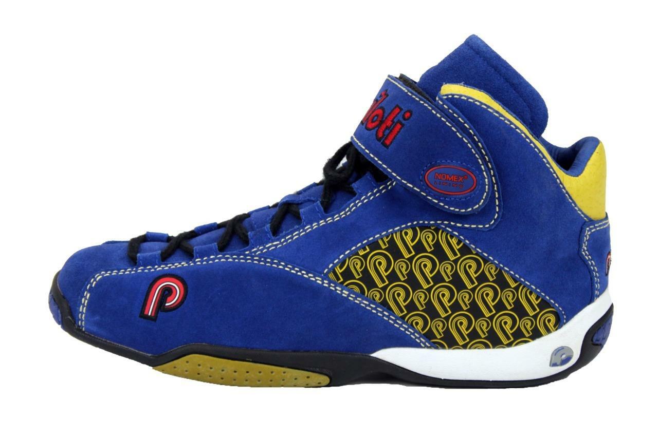 New Men’s Piloti RSR Mid-Cut Driving Leather Boots Shoes Size 7-15 FIA SFI