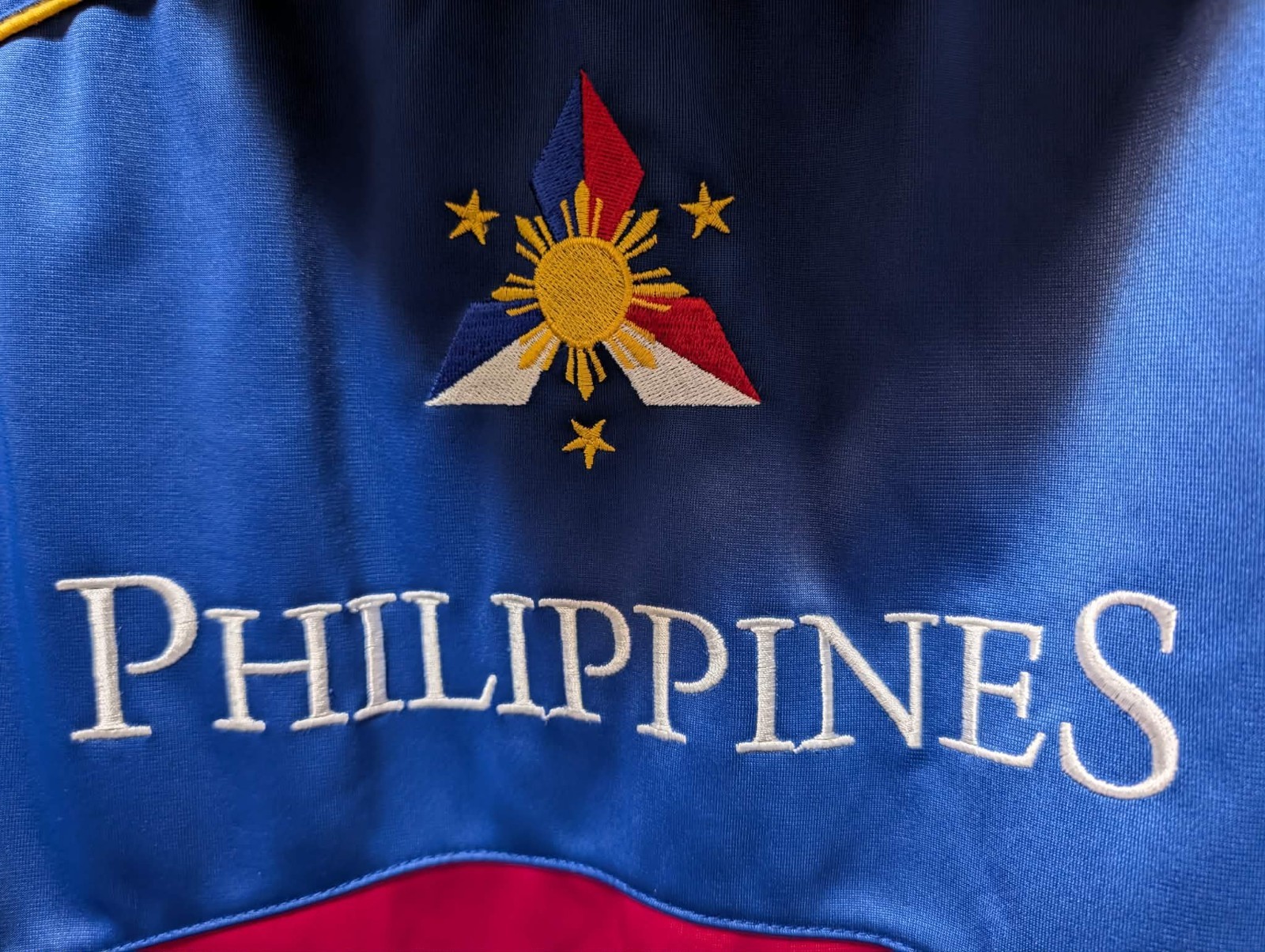 Vintage Dibuho Philippines Asian Jacket Men’s XL Red Blue White Limited Edition
