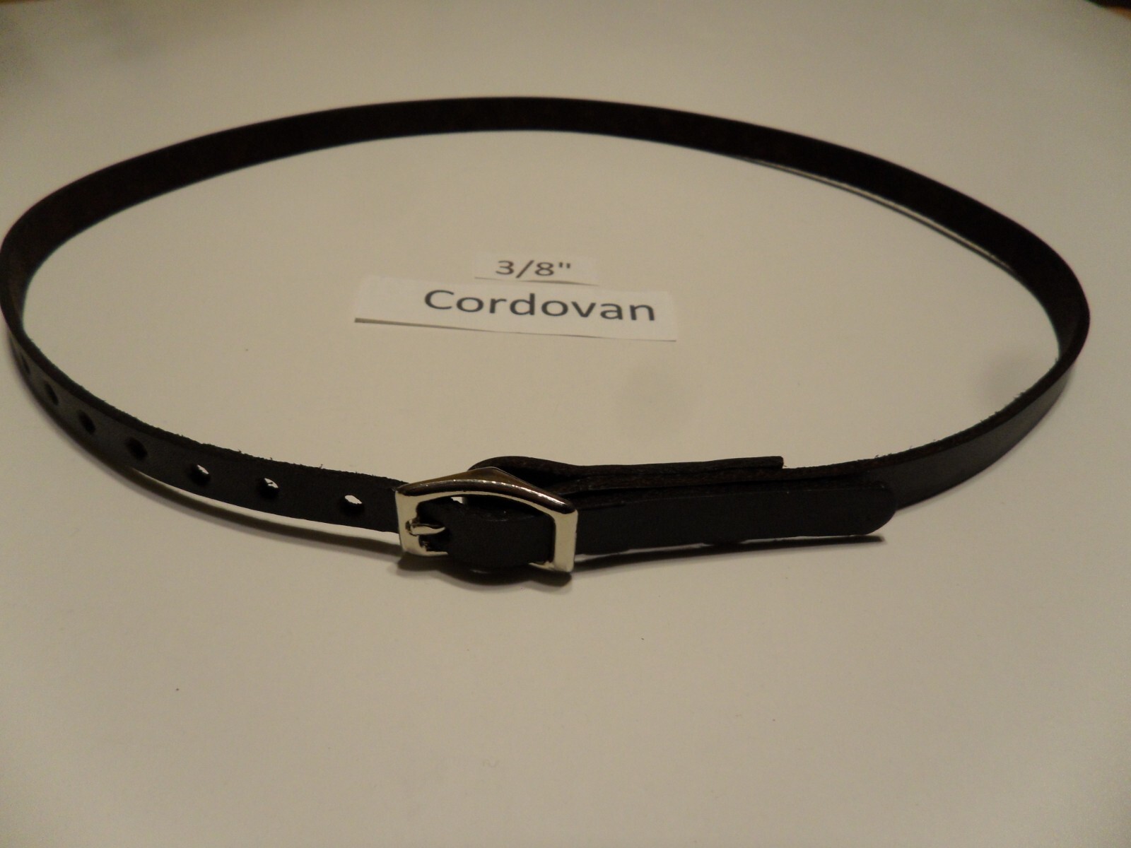 HB5: Plain HAT BAND Leather Assorted colors with Custom lengths