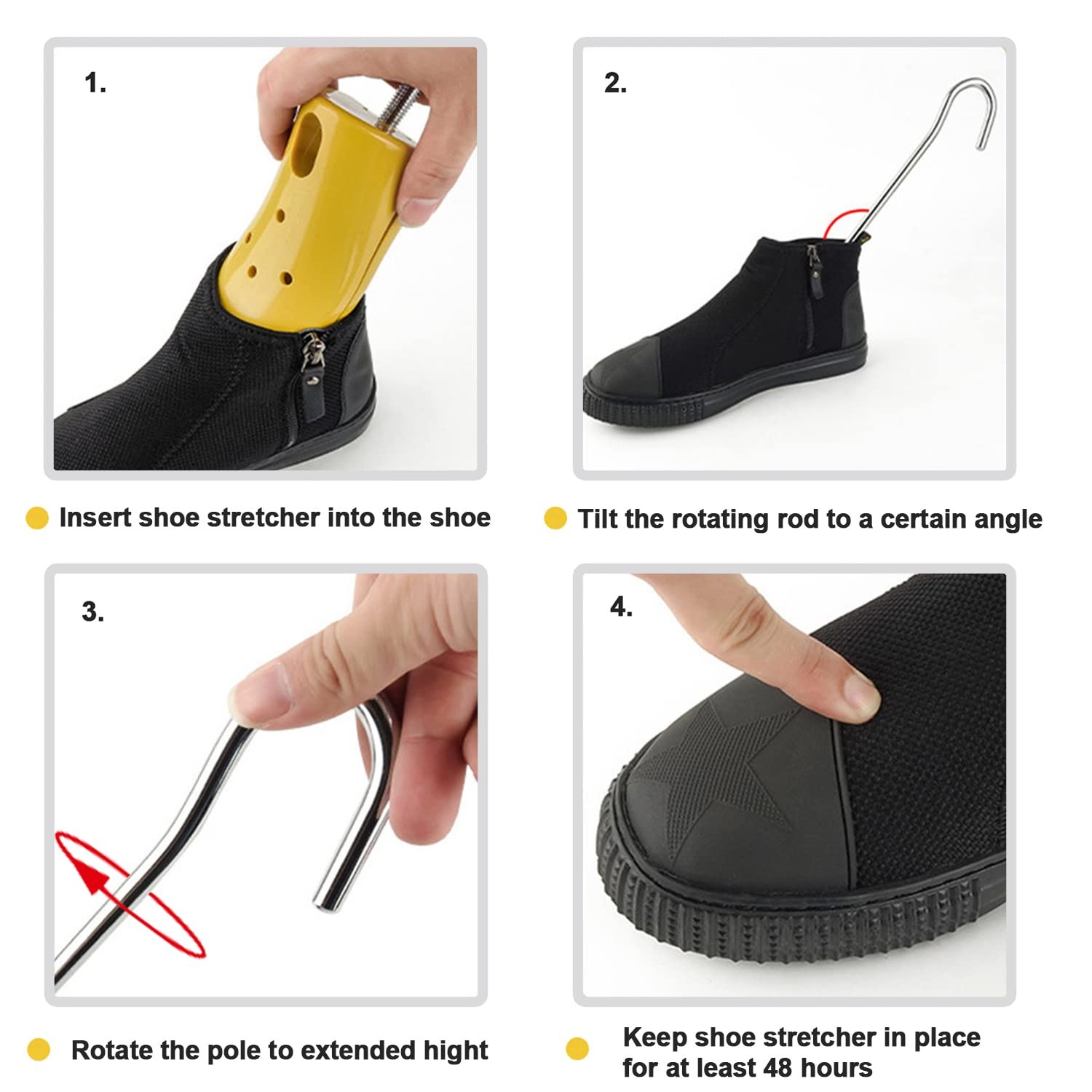 Boot Stretchers for Cowboy Boots, Shoe Stretcher Men for Wide Feet, Adjustabl…