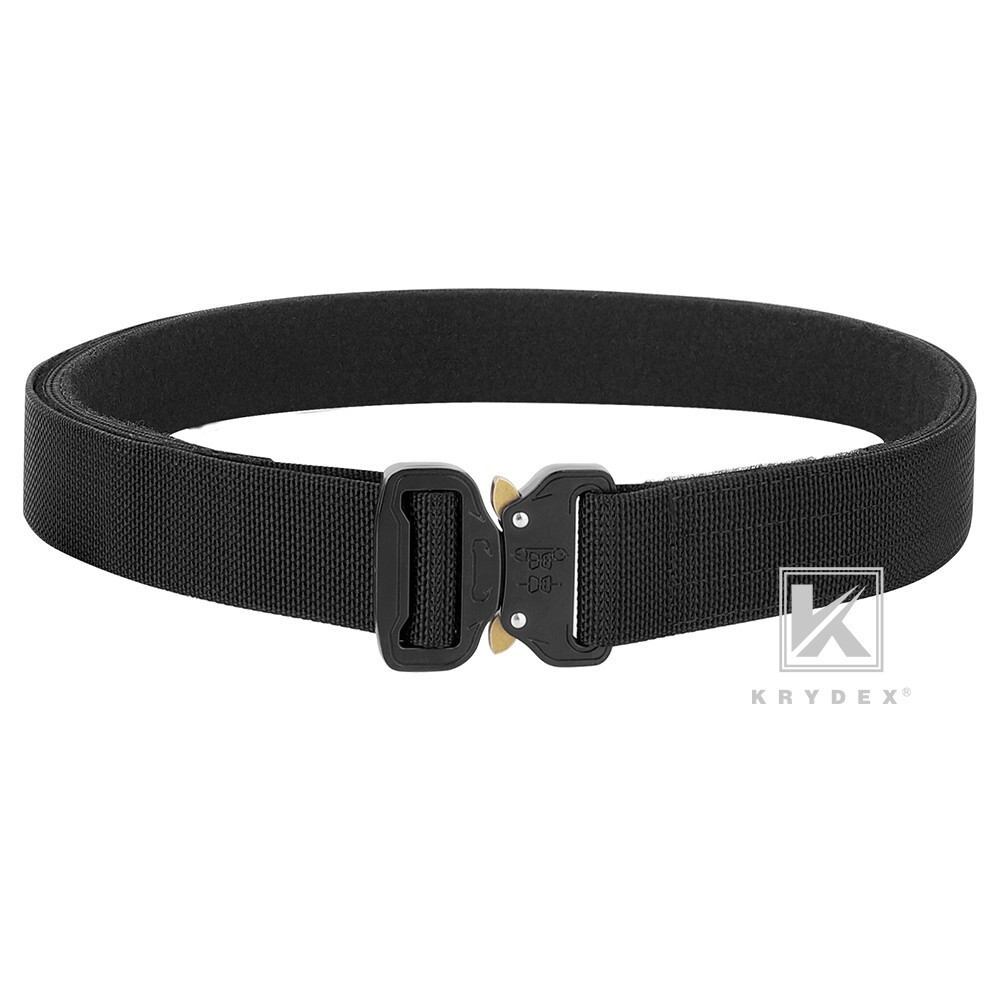 KRYDEX Tactical Belt Rigger Heavy Duty Belt Double Layers Quick Release Buckle