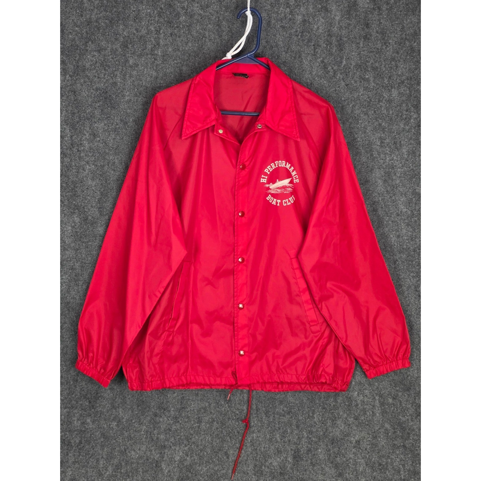 Vintage Sports Master Action Marine Boat Club Jacket Red Mens Large USA Made