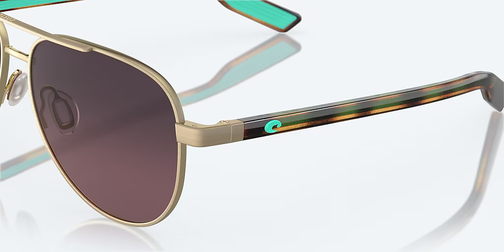 Costa Del Mar Sunglasses PELI Brushed Gold / Rose Gradient POLARIZED 580G Glass