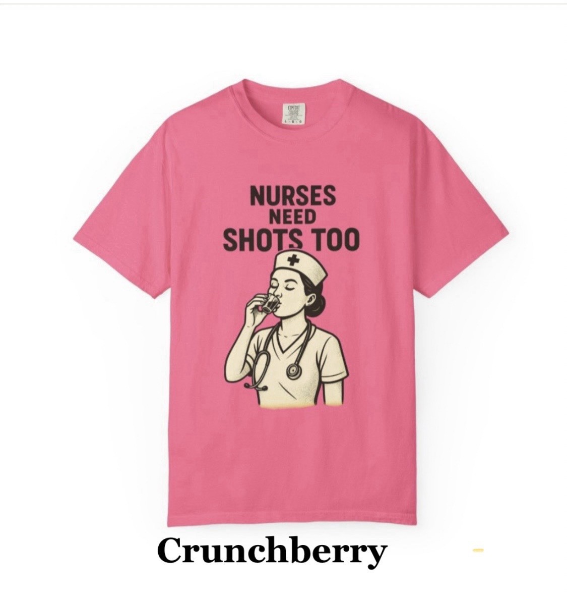 Nurse Need Shots Graphic T-shirt. Unisex. Multiple Colors And Sizes. Ships Free!