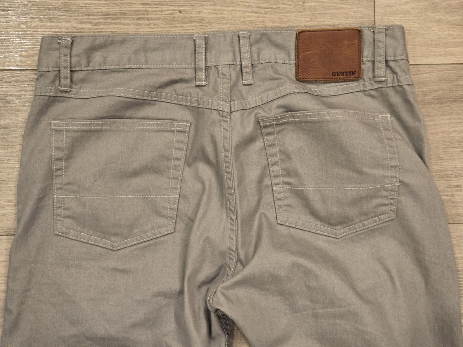Gustin Japan Feather Steel Denim 5-Pocket Pants Mens 37×30 Jeans #285 Button Fly