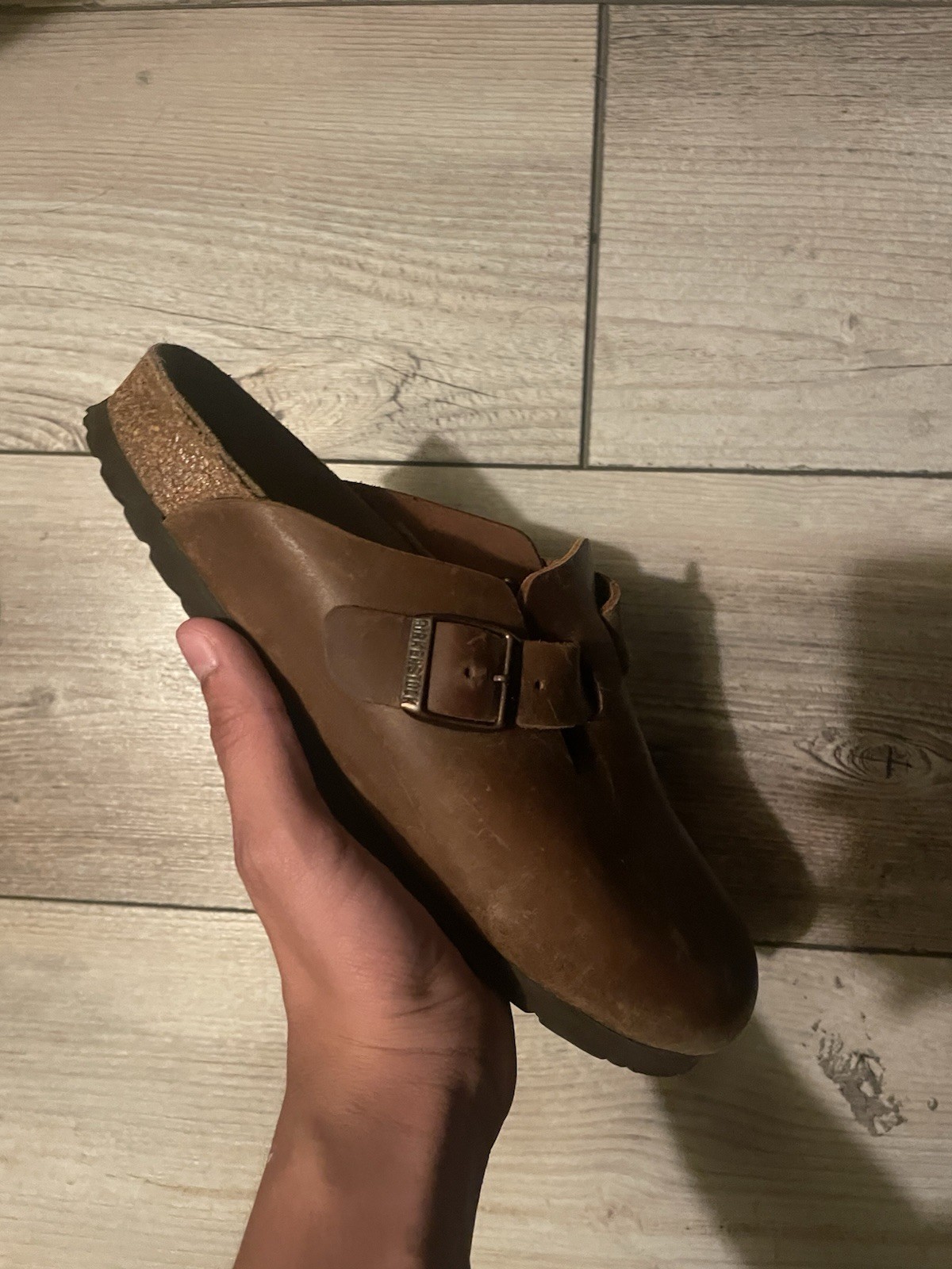 Birkenstock Boston Felt Slip-On Clogs, Brown, Size 40 (W 9/M 7)