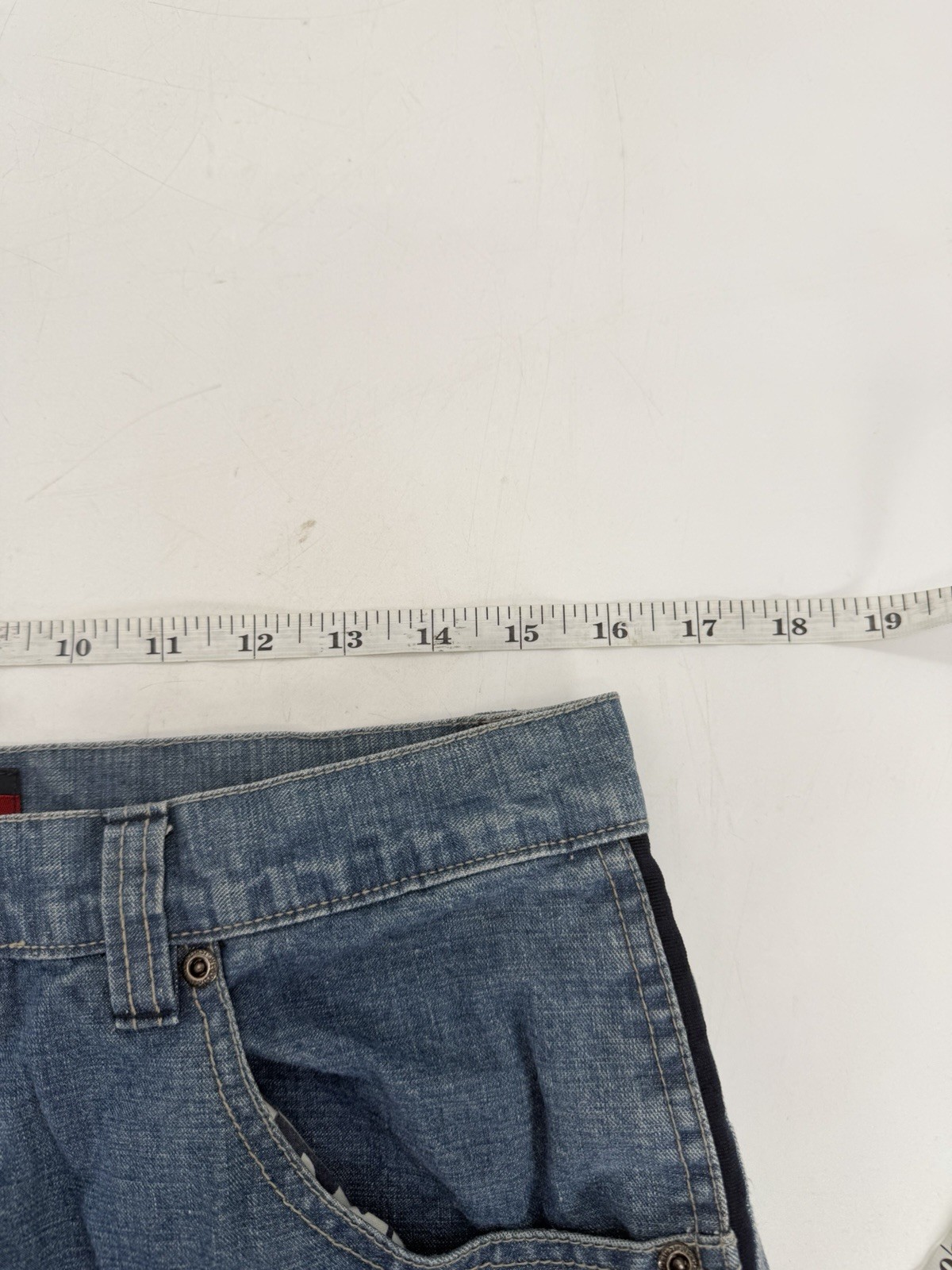 Vintage 2000s Y2K Wear First Baggy Wide Skater Jeans STRIPED SIDES Size 32×29