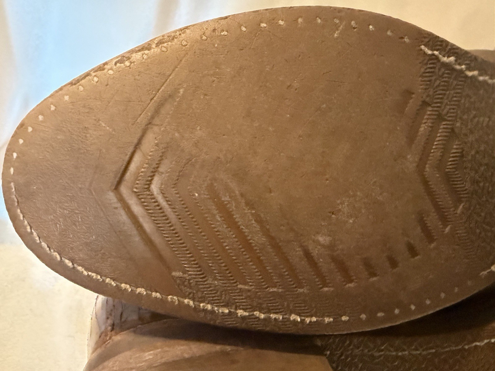 Wolverine Mens Slip & Oil Resistant Brown Leather Work Boots Size 12