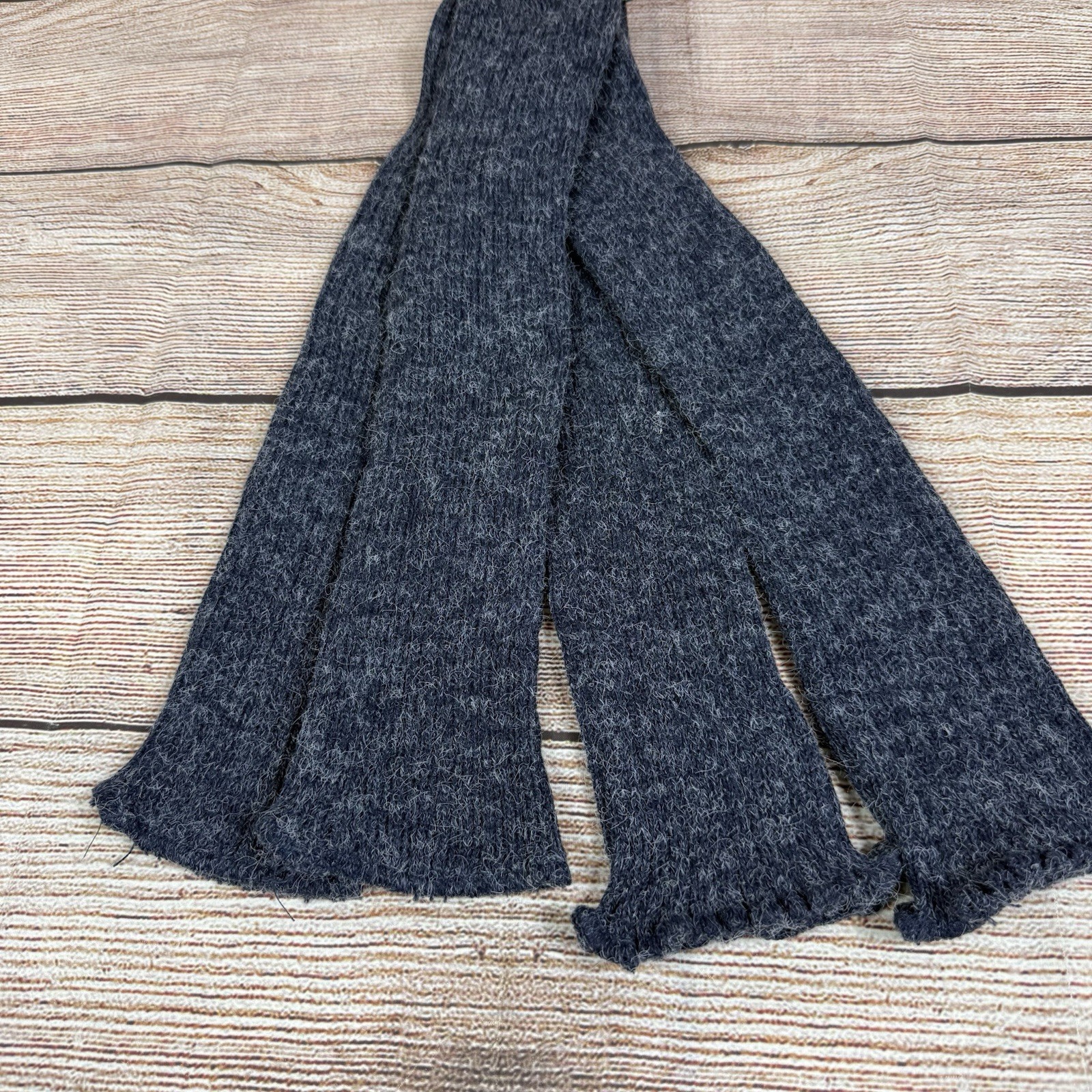 NWT Foot Traffic Super Long Leg Warmers 39″ Length Blue Gray Ribbed