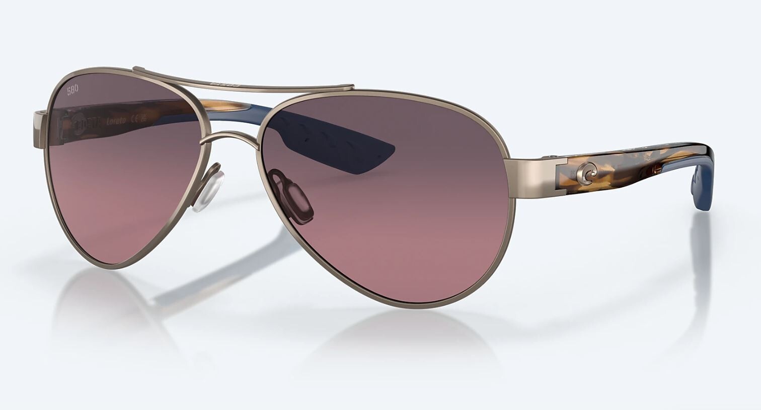 Costa Del Mar Loreto Golden Pearl / Rose Gradient Polarized Glass 580G – NEW