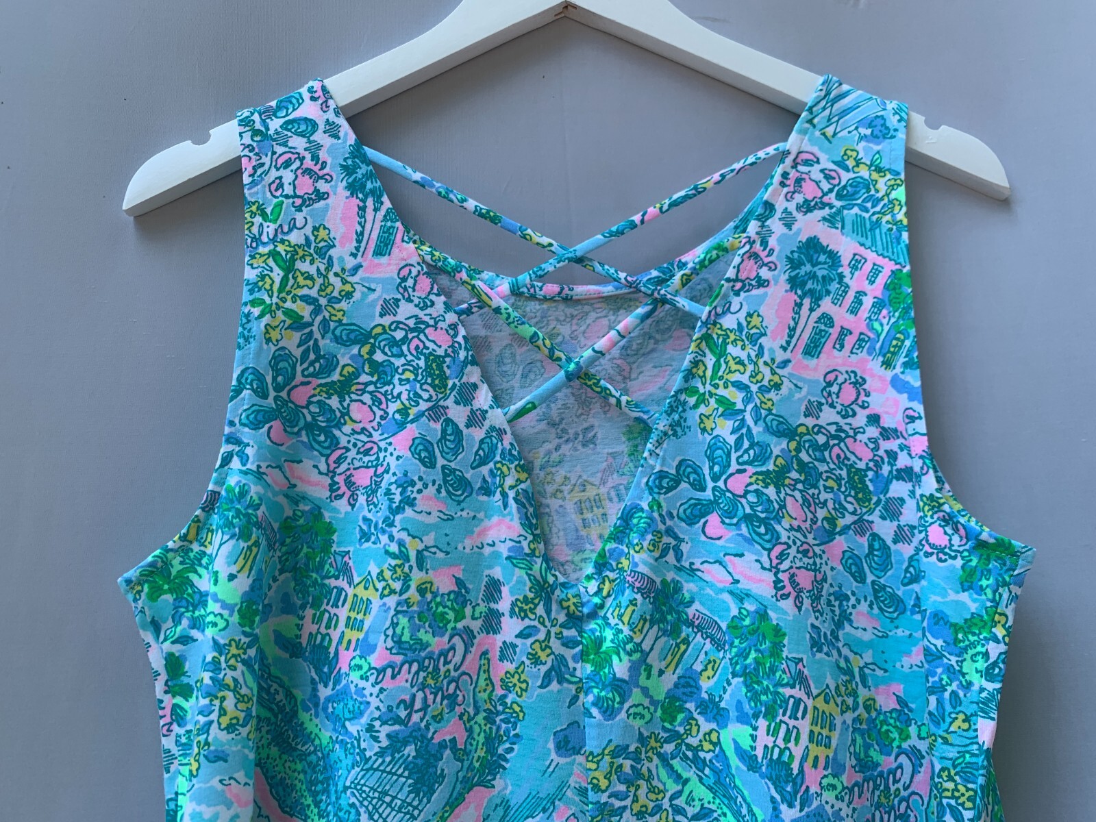 Lilly Pulitzer Kristen Dress Small Blue Lilly Loves South Carolina Sleeveless