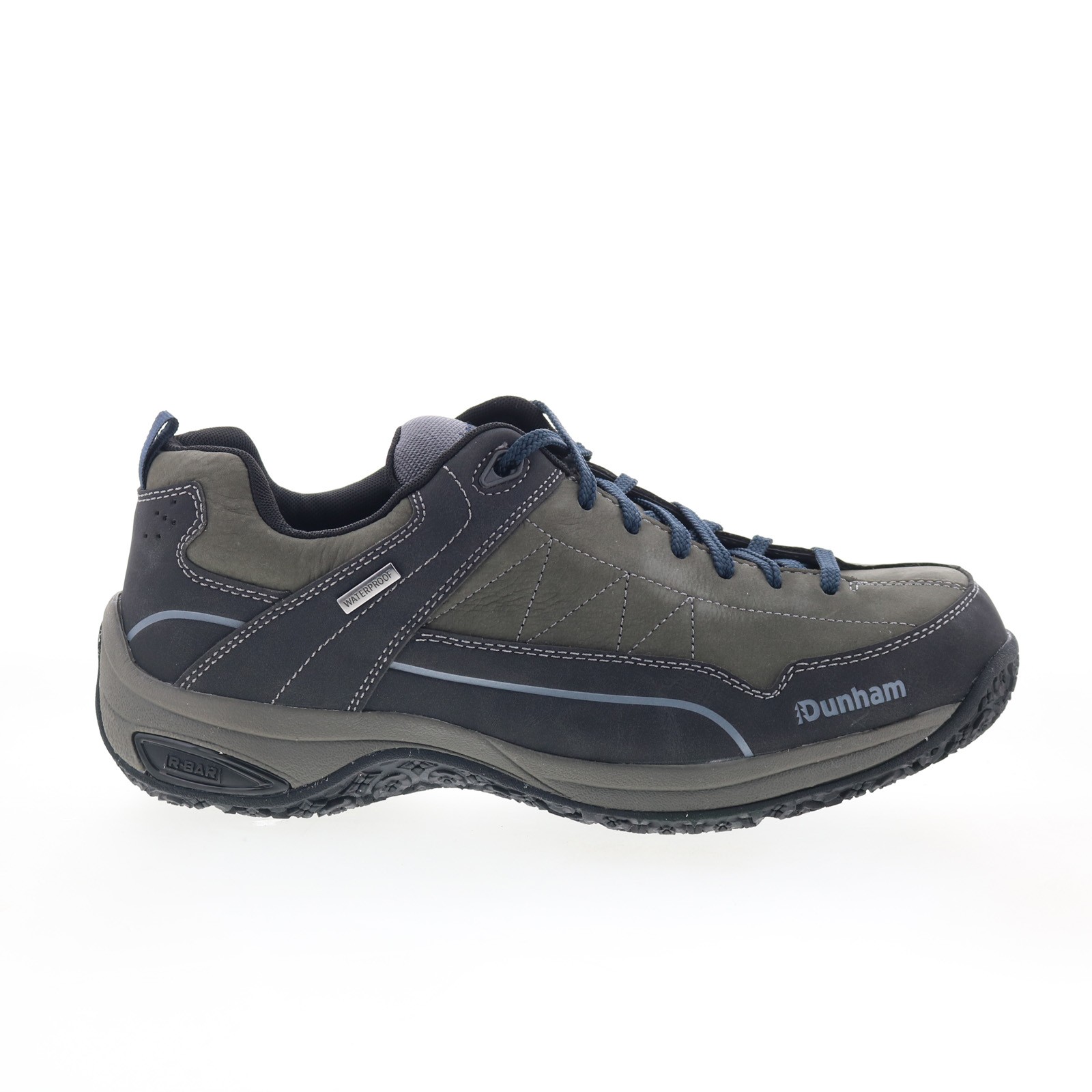 Dunham Cloud Plus WP Lace Up Trekker Mens Gray Extra Wide 4E Oxfords Shoes