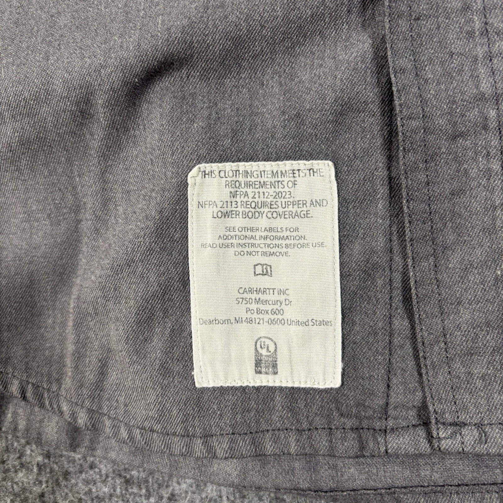 3 Carhartt FR Long Sleeve Shirt Button Up Flame Resistant Men Large Reg Work Lot