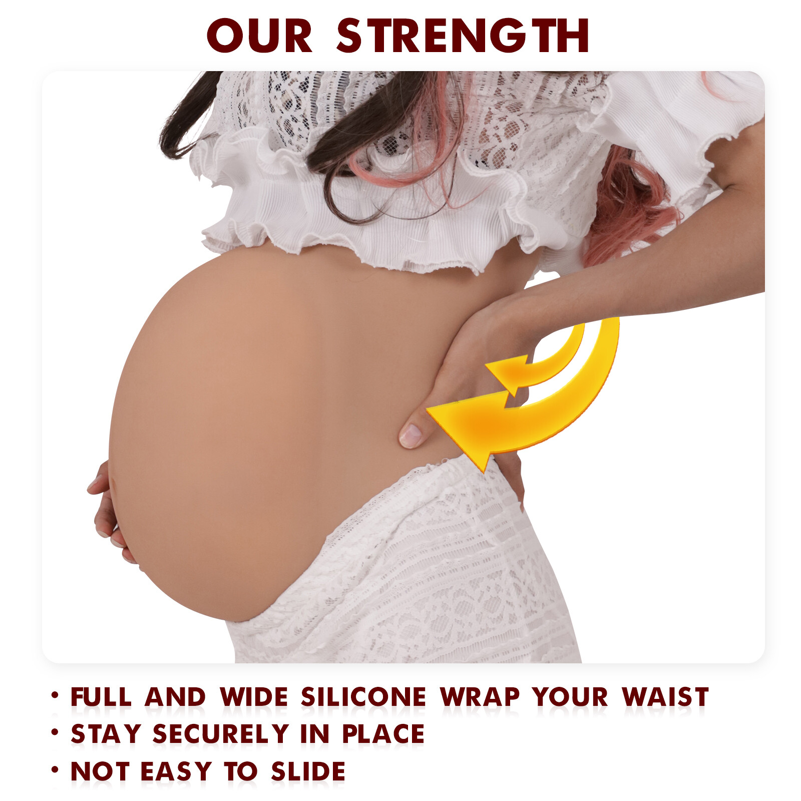 Silicone Pregnant Belly Artificial Belly Prosthetics Fake Pregnancy Belly Prop