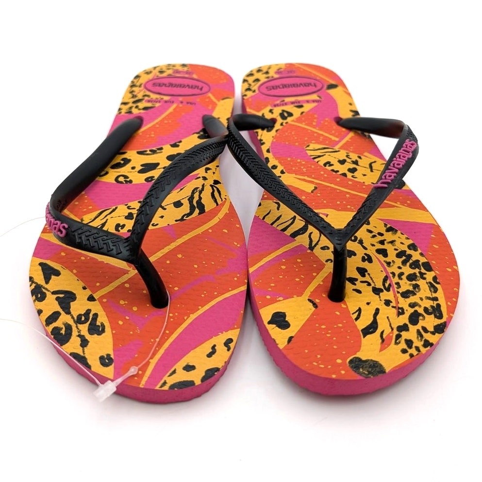Havaianas Slim Summer Fruits Flip Flop Sandals Womens Multi color Sz US6 EU37/38