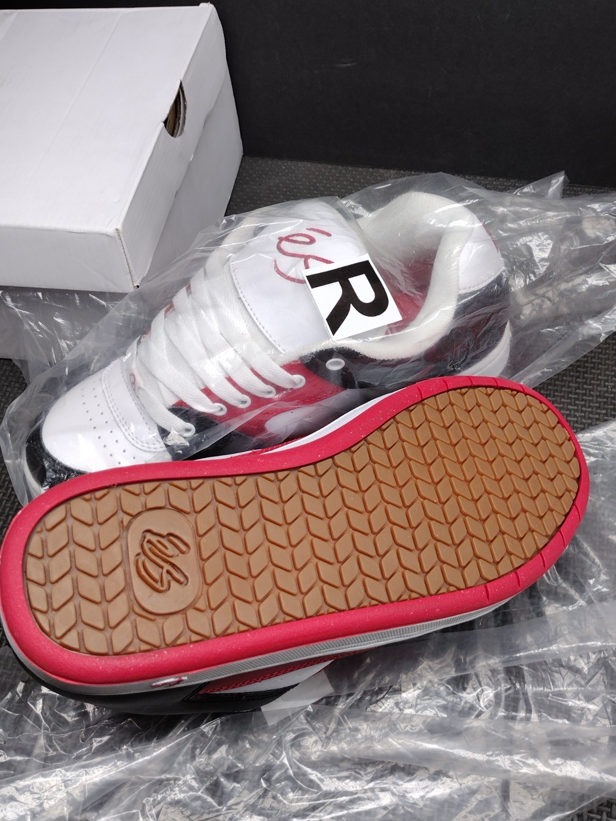 Es Accel OG Black/White/Red skate shoes SIZE IN PICTURES SALES SAMPLE NEW