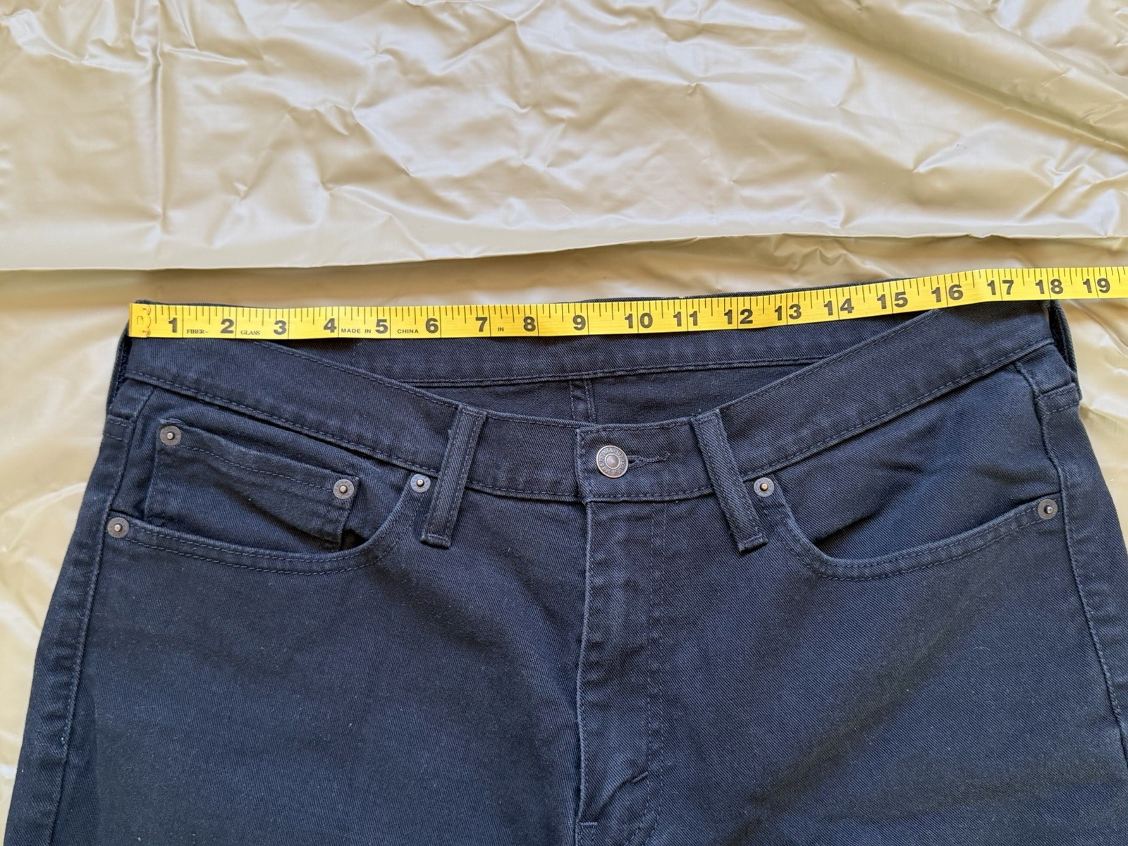 Levi’s 541 34×30 Men’s Athletic Fit Tapered Black Denim Jeans Dark Wash