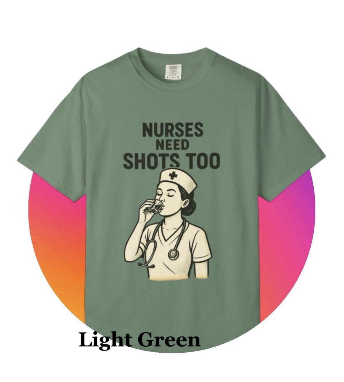 Nurse Need Shots Graphic T-shirt. Unisex. Multiple Colors And Sizes. Ships Free!