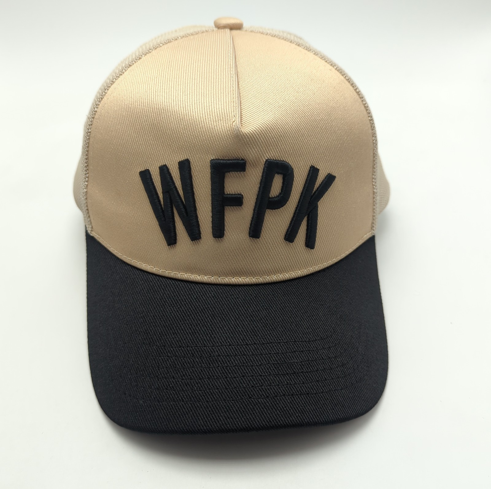 WOLFpak hat beige and black adjustable snapback cap WFPK