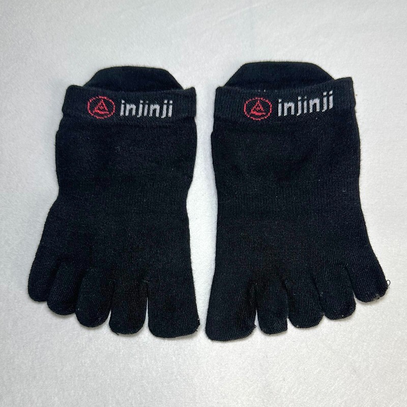 3 pack injinji Women’s Lightweight 5 Toe No Show Socks Cool max Black Size S
