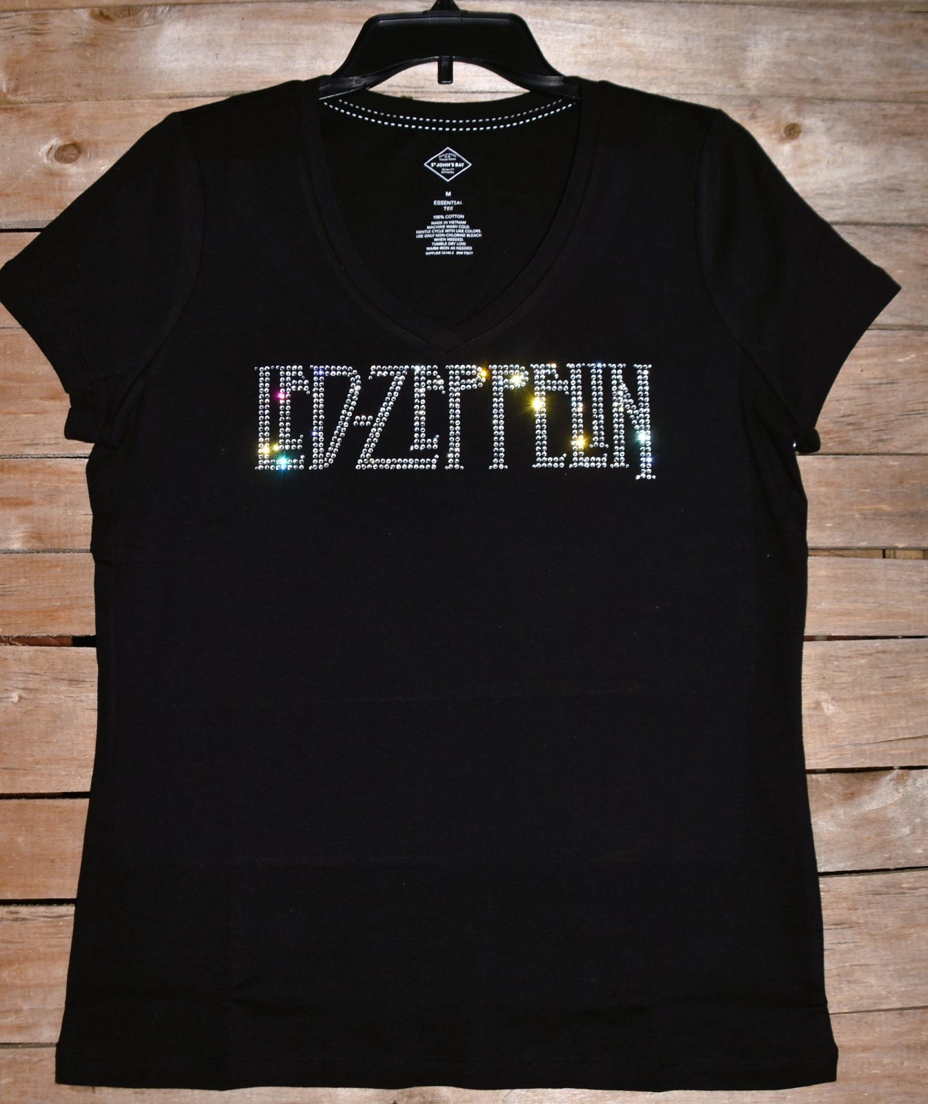Led Zeppelin rhinestone bling shirt or tank XS S M L XL XXL 1X 2X 3X 4X 5X