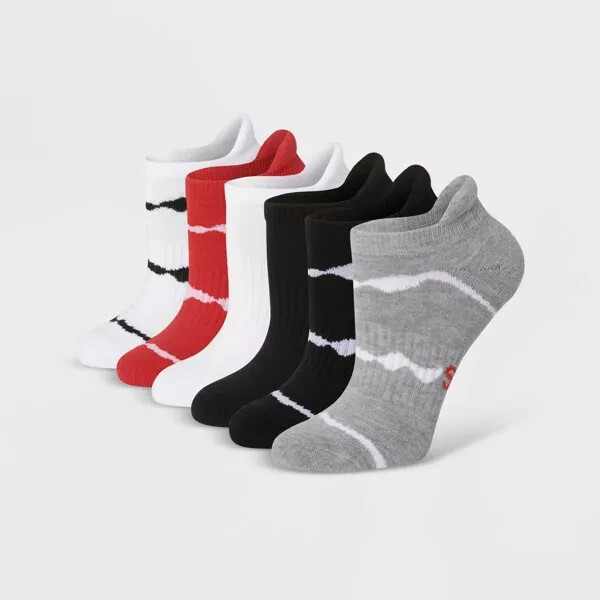 Hanes Originals Women’s Heel Shield Socks 6 pair Shoe Size 5-9