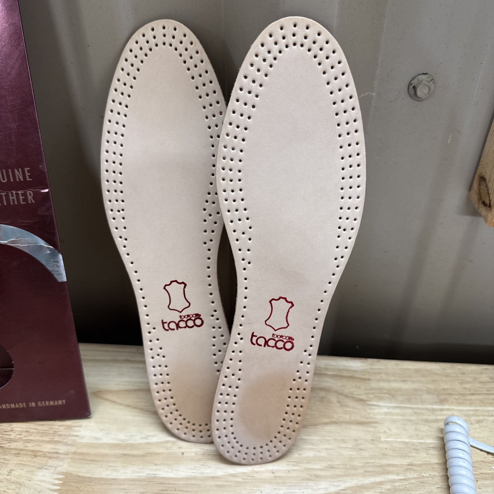 TACCO Soft Leather Insoles Arch Supports Shoe Inserts W 5/6 Luxus Plus Free Ship